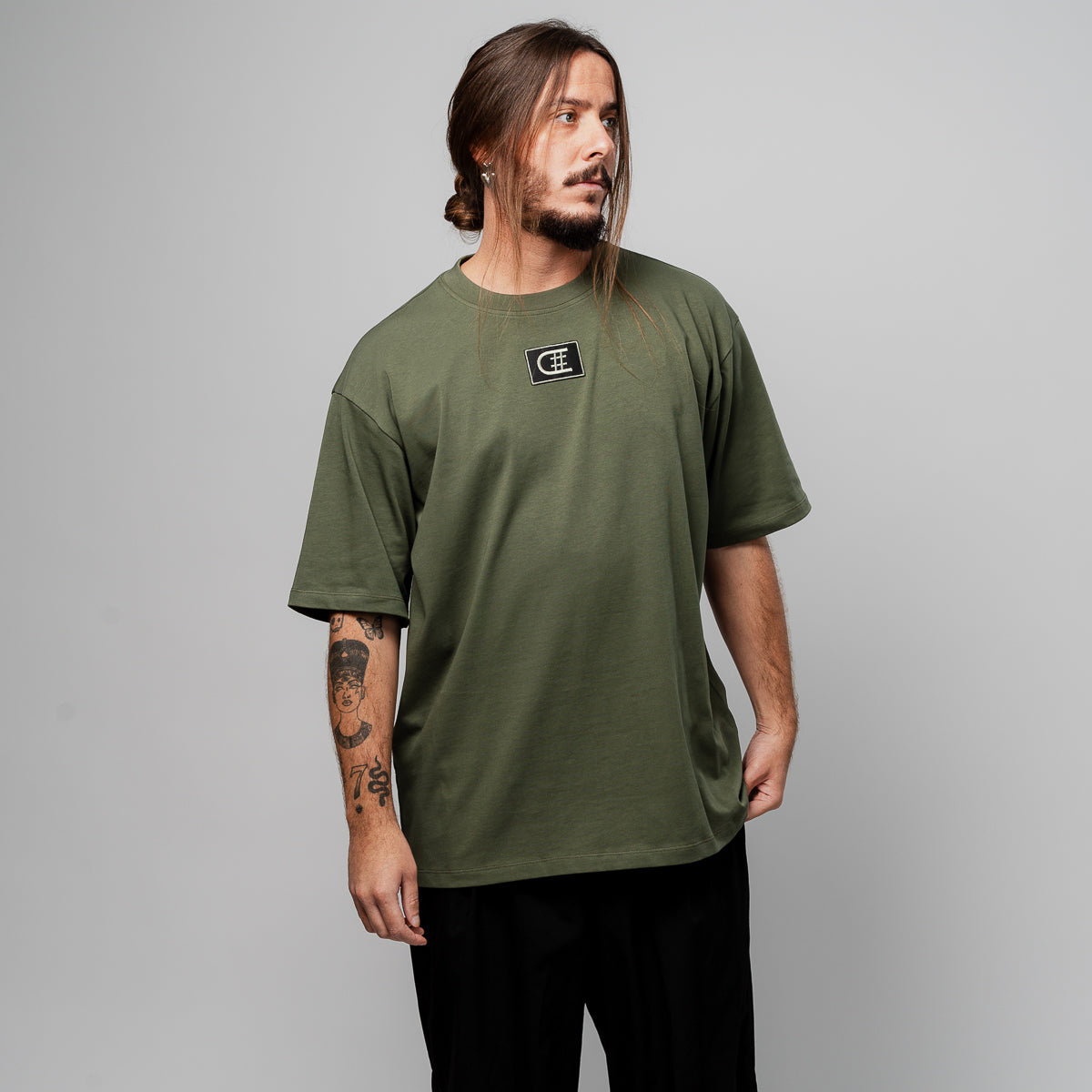 חולצת אוברסייז דואט ירוקה