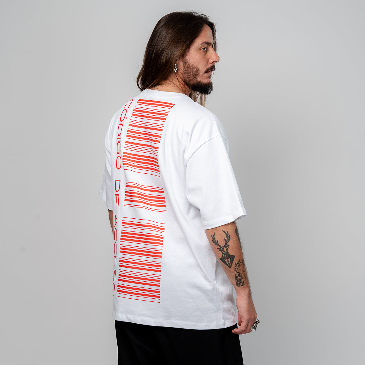 חולצת אוברסייז דואט לבנה